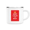 Mug émaillé - Keep Calm and Riot