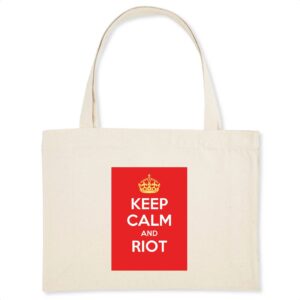 Shopping bag Coton BIO - Keep Calm and Riot