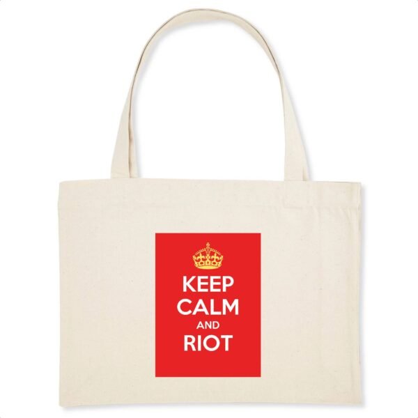 Shopping bag Coton BIO - Keep Calm and Riot