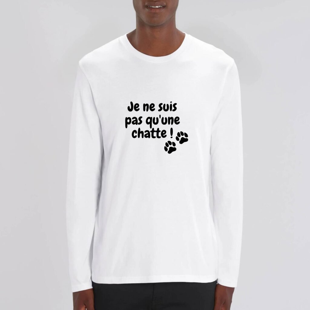 T-shirt manches longues - Je ne suis pas qu'une chatte