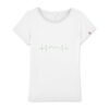 T-shirt Femme Made in France 100% Coton BIO - Vegan fréquence cardiaque