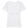 T-shirt Femme 100% Coton BIO - Vegan fréquence cardiaque