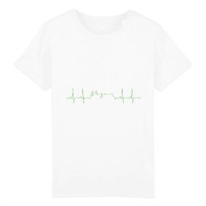 T-shirt Enfant Coton bio - Vegan fréquence cardiaque