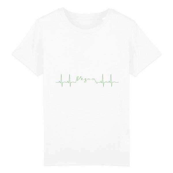 T-shirt Enfant Coton bio - Vegan fréquence cardiaque