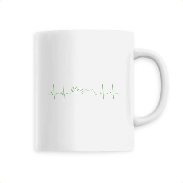 Mug céramique - Vegan fréquence cardiaque