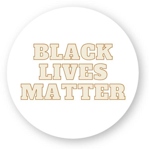 Sticker découpe ronde pack de 100 - Black Lives Matter