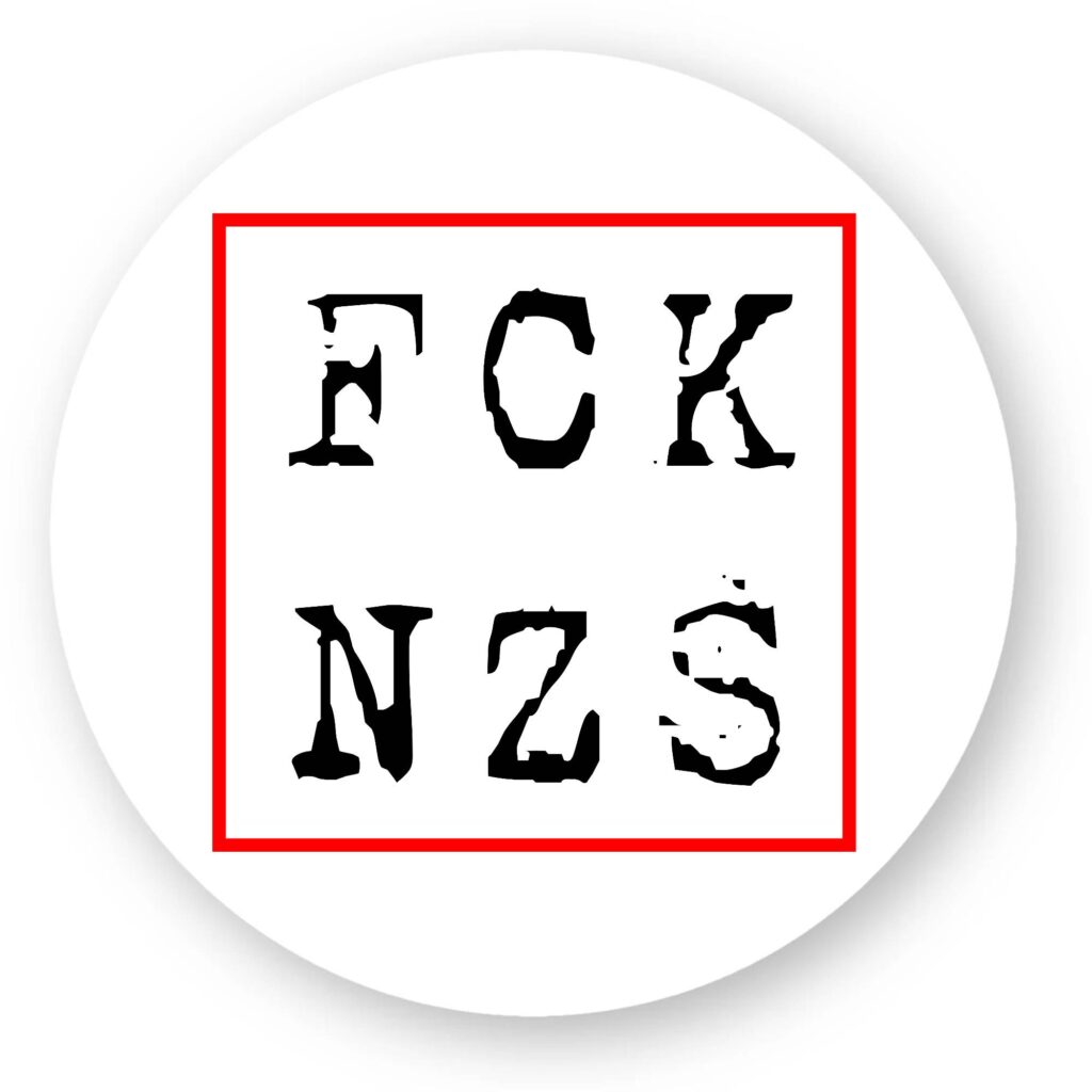 Sticker découpe ronde pack de 20 - FCK NZS