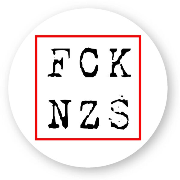Sticker découpe ronde pack de 20 - FCK NZS