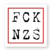 Sticker découpe carrée pack de 20 - FCK NZS
