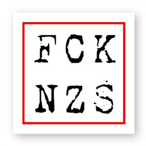 Sticker découpe carrée pack de 100 - FCK NZS