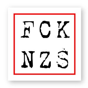 Sticker découpe carré - FCK NZS