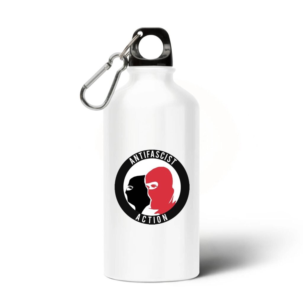 Gourde / Bouteille en aluminium - Antifa Cagoule
