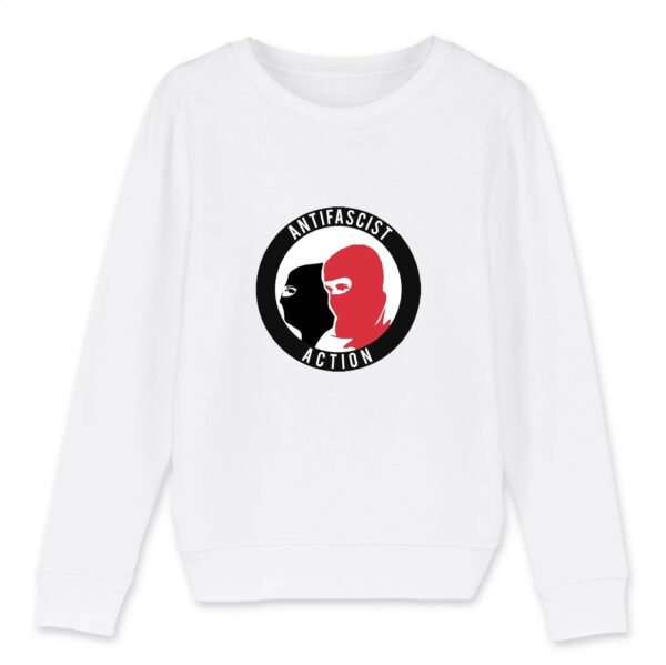 Sweat-shirt Enfant Bio - Antifa Cagoule