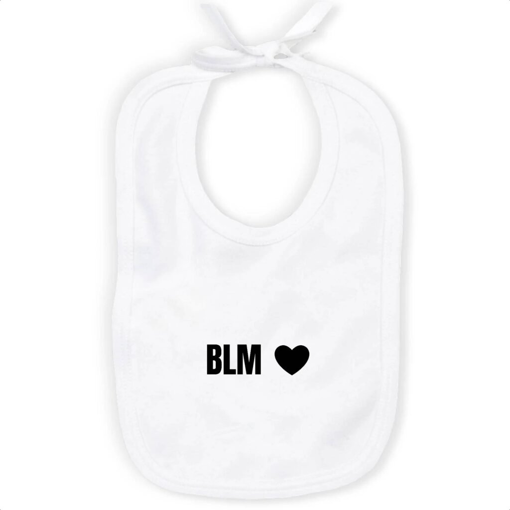 Bavoir 100% Coton Bio - BLM Cœur