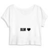 Crop Top Femme 100% Coton BIO - BLM Cœur
