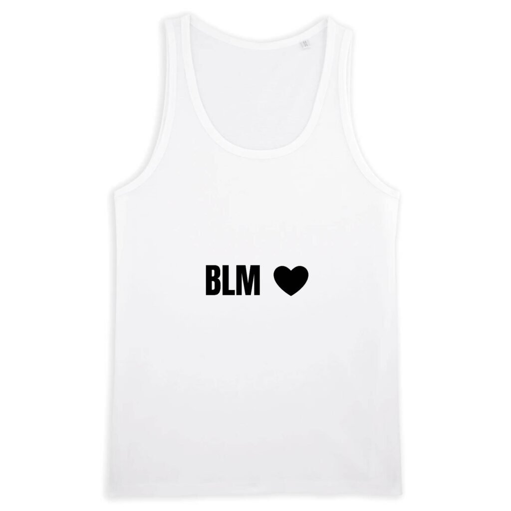 Débardeur Homme 100% coton Bio - BLM Cœur