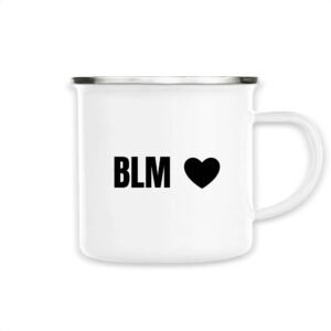 Mug émaillé - BLM Cœur
