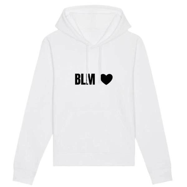 Sweat à capuche BIO Unisexe - BLM Cœur