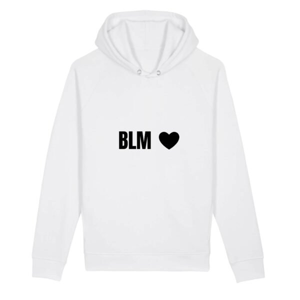Sweat à capuche BIO Unisexe - BLM Cœur