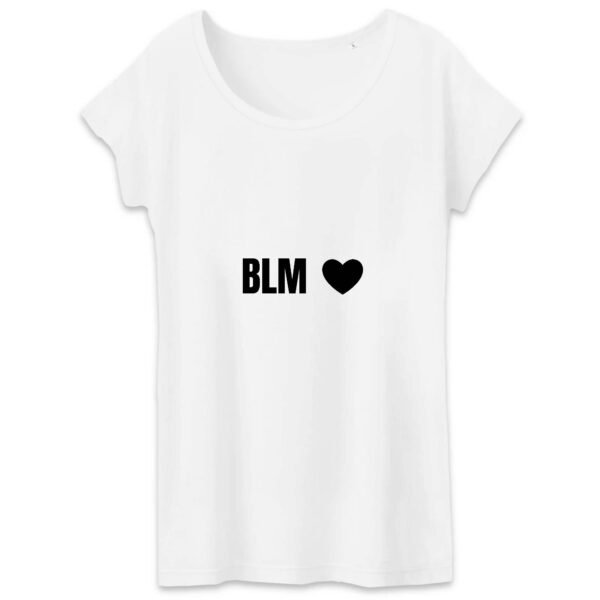 T-shirt Femme 100% Coton BIO - BLM Cœur