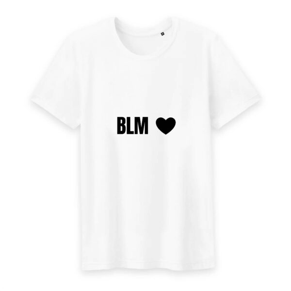 T-shirt Homme Col rond 100% Coton BIO - BLM Cœur