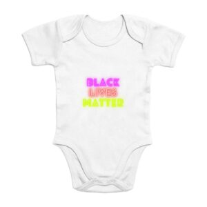 Body Bébé Coton Bio - Black Lives Matter Neon