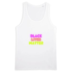Débardeur Homme 100% coton Bio - Black Lives Matter Neon