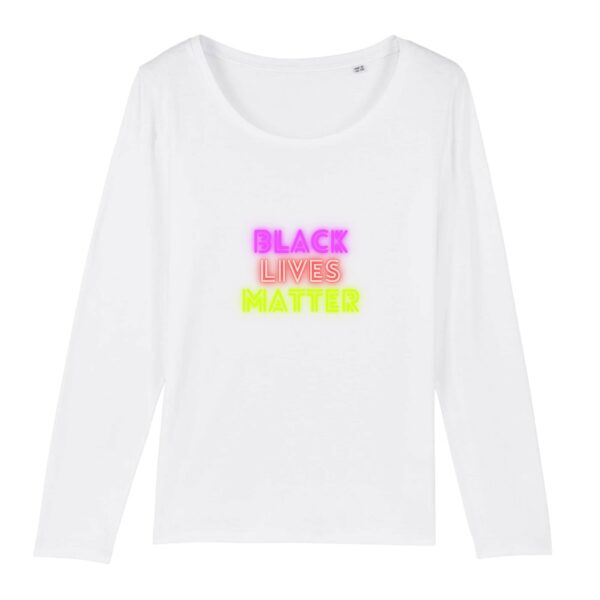 T-shirt Femme manches longues - Black Lives Matter Neon