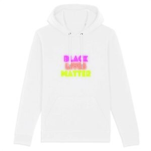 Sweat à capuche BIO Unisexe - Black Lives Matter Neon
