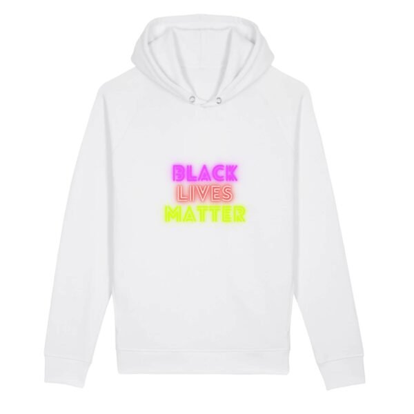 Sweat à capuche BIO Unisexe - Black Lives Matter Neon