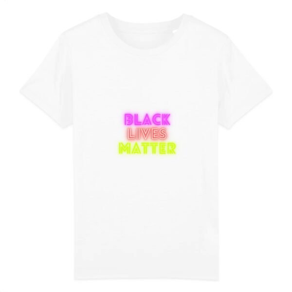 T-shirt Enfant Coton bio - Black Lives Matter Neon