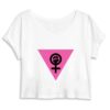 Crop Top Femme 100% Coton BIO - Girl Power Féministe