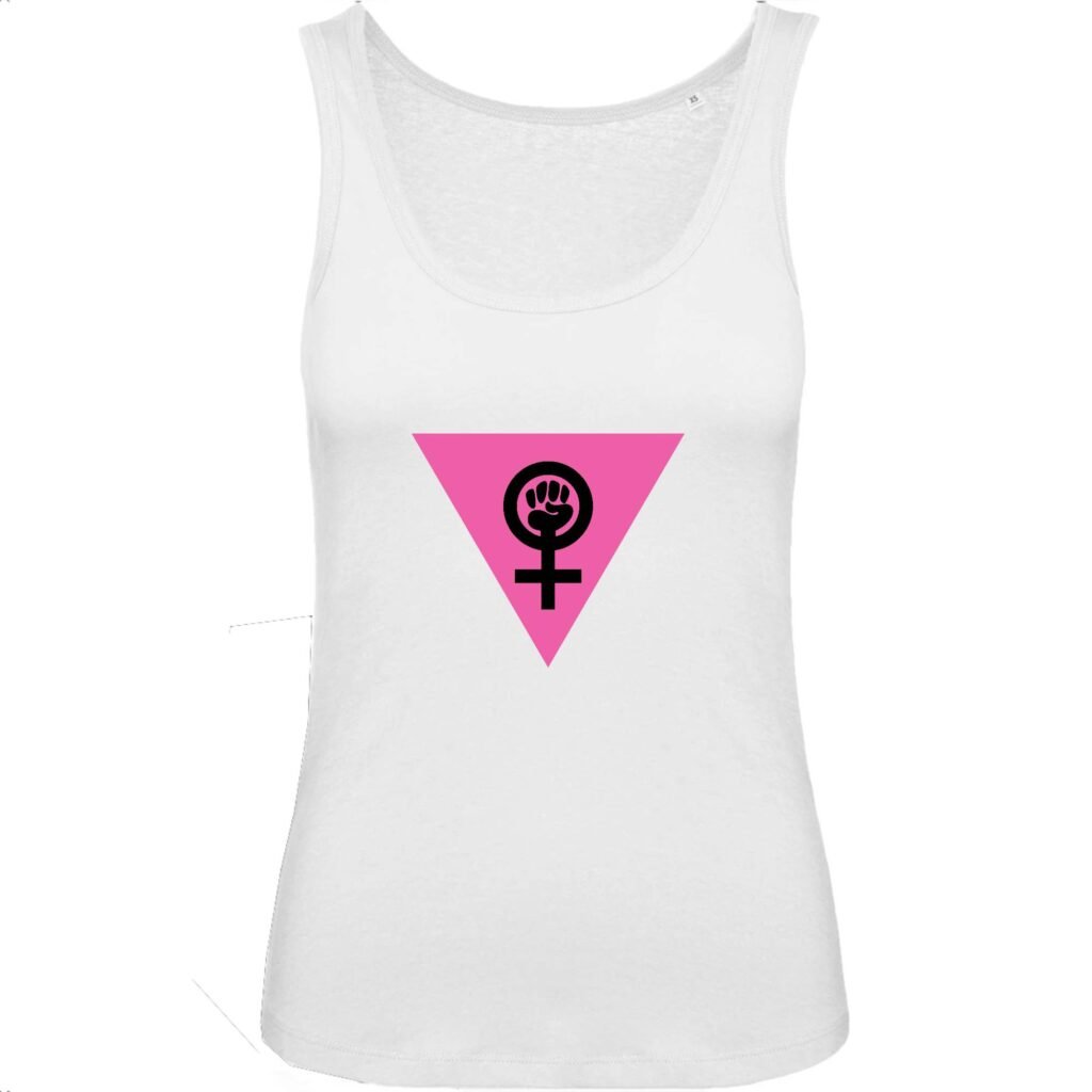 Débardeur Femme 100% Coton BIO - Girl Power Féministe
