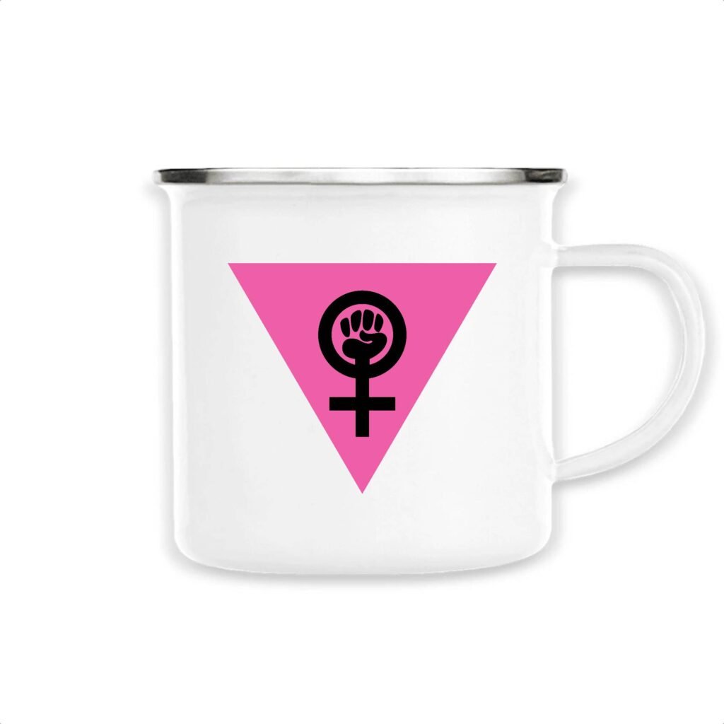 Mug émaillé - Girl Power Féministe