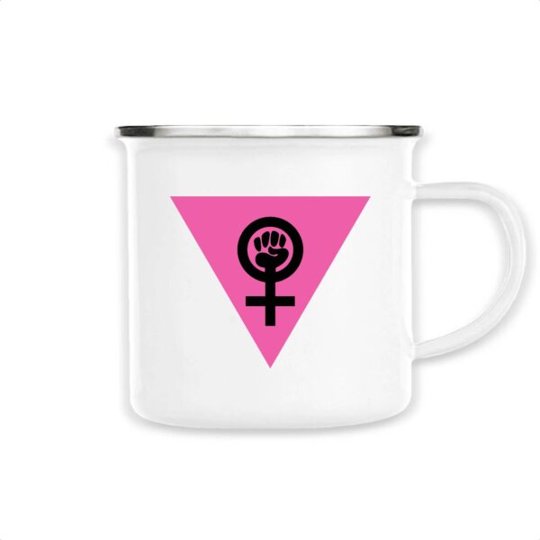 Mug émaillé - Girl Power Féministe