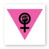 Sticker découpe carré pack de 5 - Girl Power Féministe