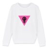 Sweat-shirt Enfant Bio - Girl Power Féministe