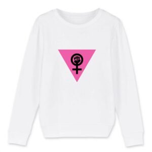 Sweat-shirt Enfant Bio - Girl Power Féministe
