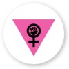 Sticker découpe ronde pack de 20 - Girl Power Féministe
