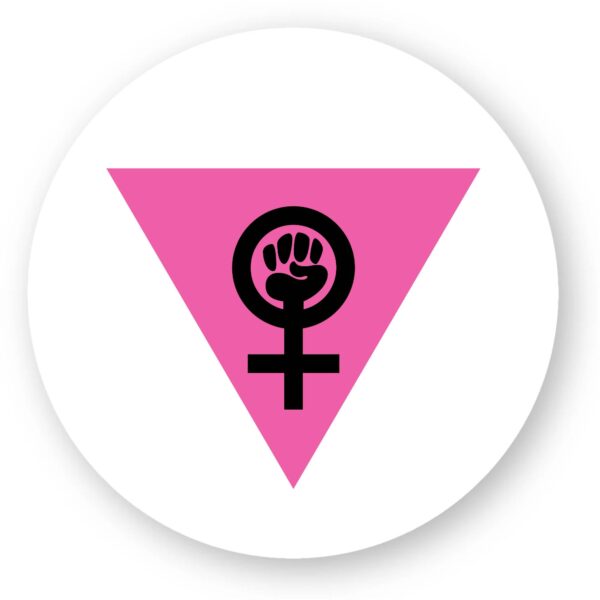 Sticker découpe ronde pack de 20 - Girl Power Féministe