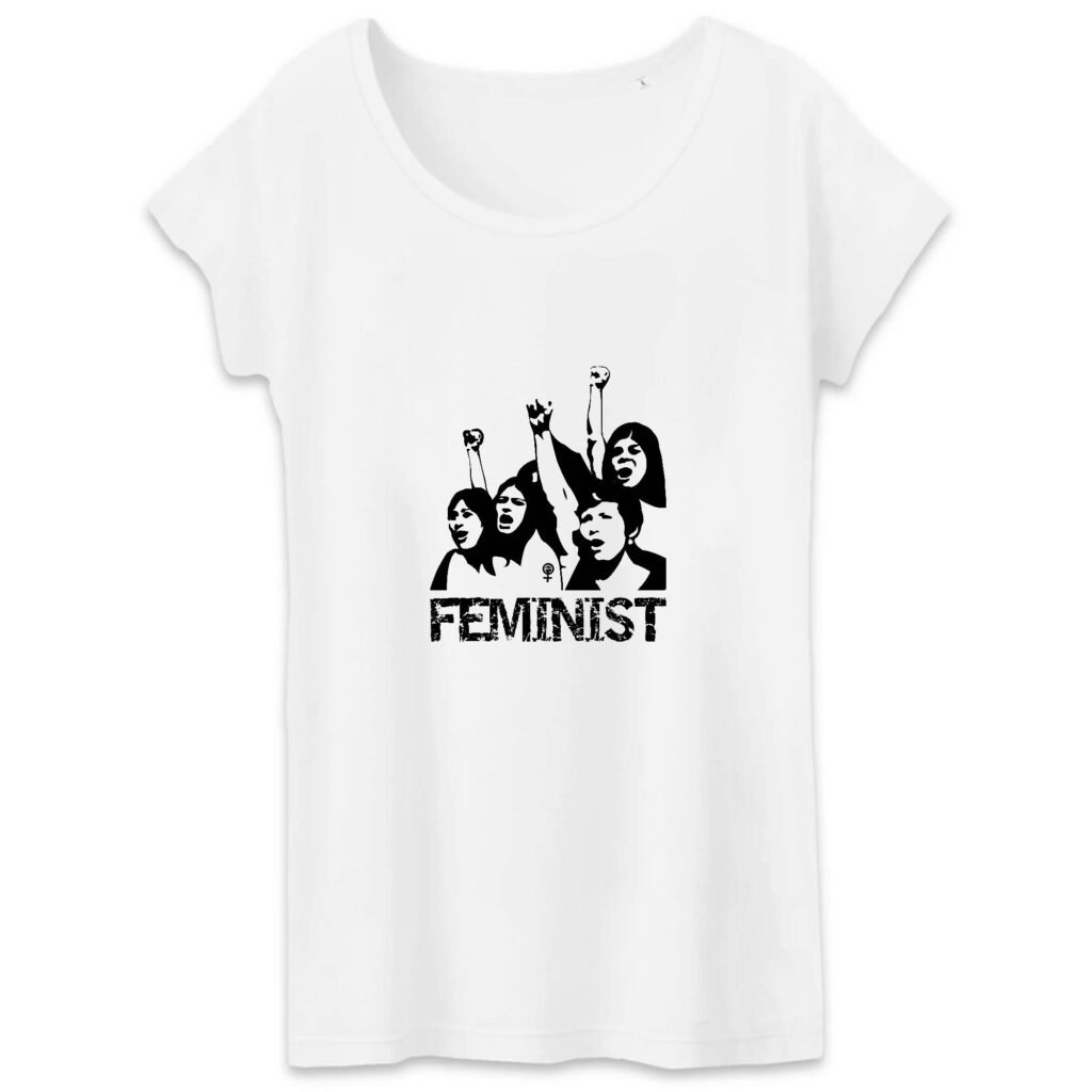 T-shirt Femme 100% Coton BIO - Femmes manifestez-vous