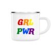 Mug émaillé - GRL PWR Multicolore