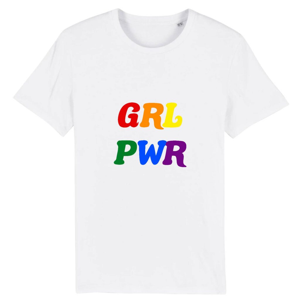 T-shirt Unisexe - GRL PWR Multicolore