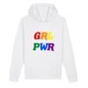 Sweat à capuche BIO Unisexe - GRL PWR Multicolore