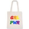 Totebag 100% coton BIO - GRL PWR Multicolore