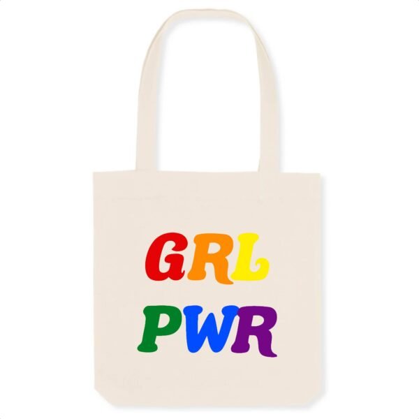 Totebag Coton BIO - GRL PWR Multicolore