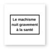 Sticker découpe carré - Le machisme nuit à la santé