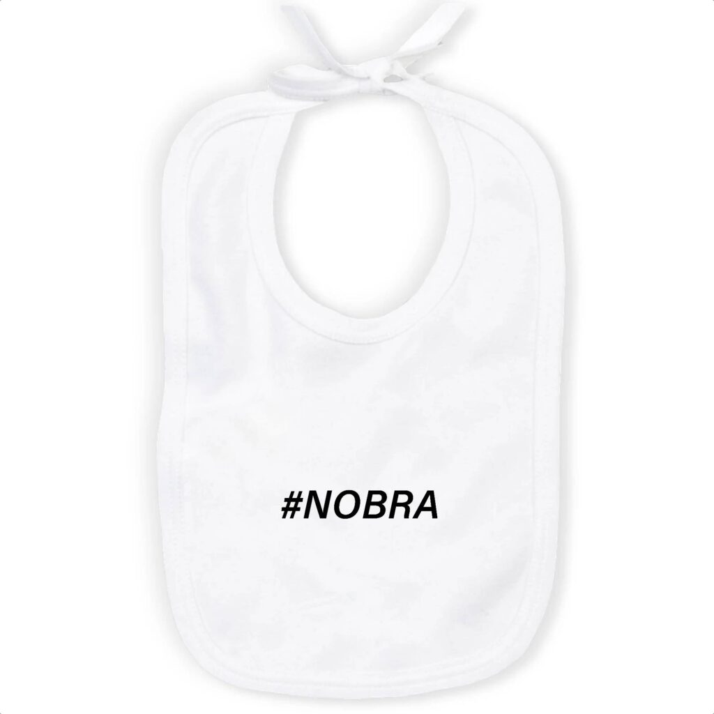 Bavoir 100% Coton Bio - #Nobra