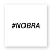 Sticker découpe carré pack de 5 - #Nobra