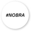 Sticker découpe ronde - #Nobra
